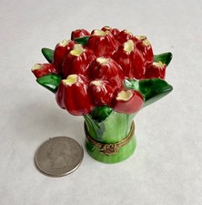 Authentic hand painted Chamart Tulip Bouquet Limoges Box picture