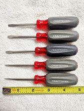 New NOS 5 Pc Craftsman Screwdrivers USA Small 1/8