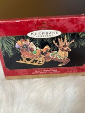 1997 HALLMARK KEEPSAKE ORNAMENT SANTA'S MAGICAL SLEIGH PRE-OWNED picture