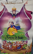 Vintage 1993 Disney Snow White Seven Dwarfs Poster 27x18 Evil Queen picture