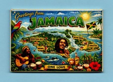 JAMAICA TRAVEL POSTER *2X3 FRIDGE MAGNET* VACATION CARIBBEAN SEA ISLANDS 9667 picture