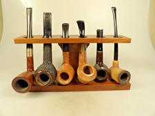 Vintage Fairfax Solid Walnut 6 Pipes Single Row Stand Felt on Bottom 60’s picture