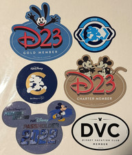 Club RunDisney Vacation Club D23 Magnets Lot Of 6 Various Characters/Clubs picture