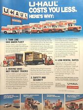 U-Haul Moving and Storage Costs You Less Vans Storage Vintage Print Ad 1982  picture