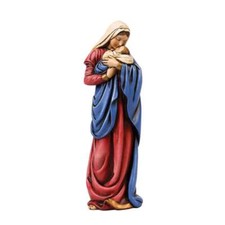 A Mother's Kiss Mary With Infant Christ Hand Painted Statue Figurine 7.25 In picture