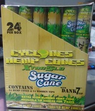 Cyclones Natural Sugarcane Flavored eXtra slow Toasted Cones 24 Pack Sugar Cane picture