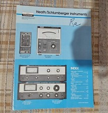 Vintage 1976 HEATH/SCHLUMBERGER Instuments CATALOG Specs Oscilloscopes POWER picture