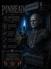 Horror Hellraiser Pinhead Like 5x5 Top Floating Wall Shelf Collectible New picture