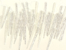 LOT of 45 Vintage ICICLES Christmas Tree ORNAMENTS ~ Clear 5