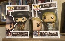 💢🐄FuNkO pOp ‼️ 1883 Lot of 2 James Dutton & Elsa Dutton Vinyl Figures🐎💢NiB picture