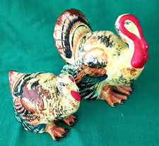 VTG Tom Turkey and Hen Salt and Pepper Shakers/Thanksgiving picture