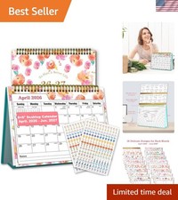 High-Quality Academic Desk Calendar 2026-2027 - Spiral Bound, 200 GSM Paper, 8x6 picture