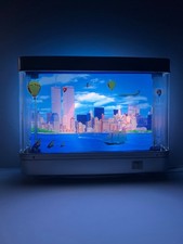 Twin Towers WTC NYC Skyline Motion Lamp Light Boxed Y2K Vintage picture
