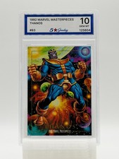1992 Marvel Masterpieces THANOS #83 Graded 5 Star Gem Mint 10 LOW POP RARE picture