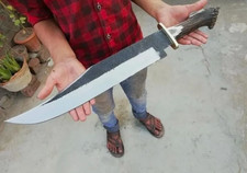 HANDMADE D2 TOOL STEEL HUNTING STAG ANTLER CROWN BOWIE KNIFE Ship 24/H from USA. picture