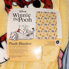 Disney Franchise Winnie the Pooh Plush Blanket Soft Cozy Character Throw picture