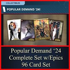 POPULAR DEMAND ‘24-EPIC+SUPER RARE+RARE+UNC 96 CARD SET-TOPPS MARVEL COLLECT picture