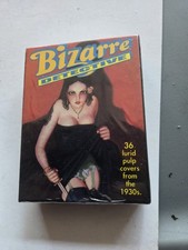 BIZARRE DECTIVE CARD SET 36 LURID PULP COVERS 1930'S KITCHEN SINK PRESS SEALED picture