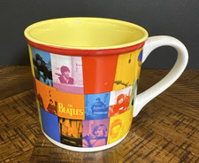 VTG 2001 The Beatles Anthology Vandor Coffee Mug 12oz Yellow Interior picture