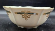 Lenox Vintage Catalan Large Serving Bowl 9 1/2’’ Wide With Gold Trim picture