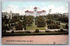 Jacksonville FL Windsor Hotel & Park 1907 Postcard Hugh C. Leighton Hand-Colored picture