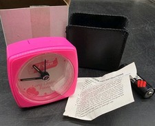 Vintage Wrigley's Extra Pink Pocket Clock Made in USA New Old Stock picture