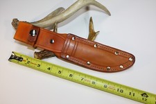 Custom Leather { WESTERN W-36 / UNIVERSAL } Style Knife Sheath-USA picture