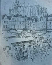 1909 France Beauvais Cathedral illustrated picture