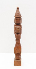Squamish First Nation Carved Totem POLE WHALE WATCHMAN VTG Native American 14