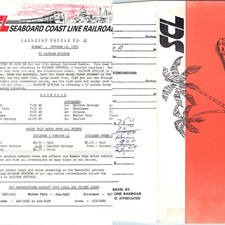 1970 Seaboard Coast Line RR Flyer & Ticket Envelope Rainbow Springs FL Ramble picture