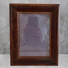 VINTAGE BURLED WOOD 5X7 FRAME picture