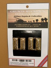 CAPTAIN CORRUGATED (REG) RANK 1 1/8 INCH / FIRST RESPONDERS ~ GOLD DRESS PAIR picture