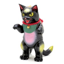 Konatsuya Daio Negora Black Lucky Cat Sofubi Soft Vinyl Figure by Konatsu 8