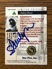 1991 Star Pics Twin Peaks SHERILYN FENN Audrey Horne Autographed card RARE picture