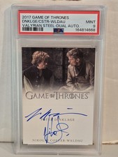 2017 Game of Thrones Valyrian Steel PETER DINKLAGE Dual Autograph Signature PSA picture
