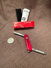 Wenger Fire Red Crusader w/ Microlight NIB NOS picture