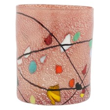 Glass Of Venice Murano Glass Kandinsky Art Theme Italian Tumbler Drinking Glass picture