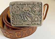 BSA Camp Bayern Germany Trans-Atlantic Council belt and buckle size 44 1993 VTG picture