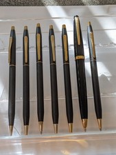 vtg 7x Cross Ballpoint Pen Pencil Lot - Need Refills  picture
