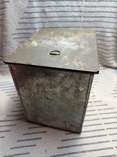 Vintage galvanized metal storage box With lid Hoosier Cabinet? picture