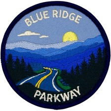 Blue Ridge Parkway Patch Iron On 3 Inch Embroidered Sew On Badge Sourvenier picture