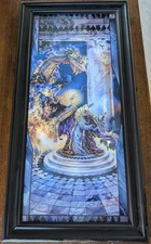 Dragon Master Wizard & Dragon Ltd. Ed. Framed Wall Art Myles Pinkney Bradford Ex picture