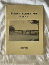 1989-1990 Stewart Elementary School Yearbook Faculty Photos Student Memories VTG picture