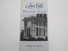 c1990s Cedar Falls Iowa Walking Tour Map Guide Brochure Historic Homes UNI IA picture