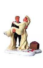 Lemax Just Married Holiday Village-Train -Bride & Groom picture