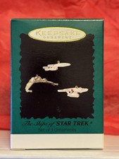 HALLMARK 1995 THE SHIPS OF STAR TREK MINIATURE ORNAMENT SET picture
