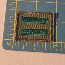 VTG 1960S Boy Scouts America Patrol Leader Rank Patch Green Olive Drab BSA EUC picture