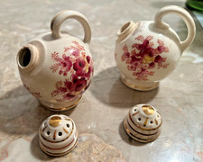 Vintage Handpainted Floral Salt & Pepper Shakers Occupied Japan picture
