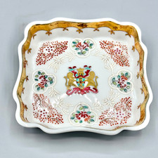 Vintage Edme Samson Porcelain Armorial Dish picture