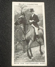 1937 Wills's Our King and Queen #21 With the Cottesmore Hunt  (A) picture